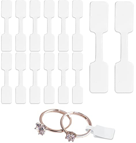 PLATEYTR 600 Stück Schmuck Preisschilder Aufkleber, Selbstklebende Blanko Preisetiketten für Schmuck, Jewelry Price Tag Schmuck Display Etiketten für Halskette Ohrringe Armband Ring