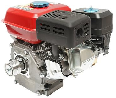 Motore a Scoppio 7,5 CV, Motore a Benzina 4 Tempi 196cc con Albero Ø 20 mm e Puleggia, Avviamento a Strappo Breckner Germany