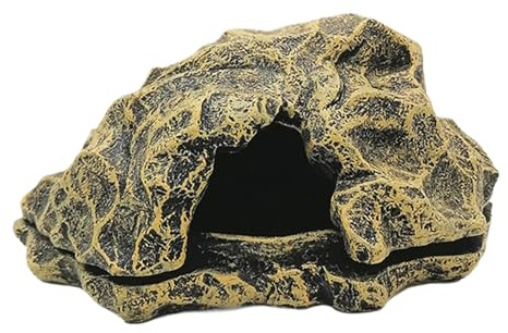 Casa Per Lucertole - Rifugio in Acquario per Rettili Tana per Serpente - Area di Bagnatura Zona Arredamento per Acquario Accessori per Pitone Reale Tartarughe Anfibi