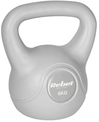 Rebel Electro Kettlebell Bitume 6kg RBA-2322G-06 Gris