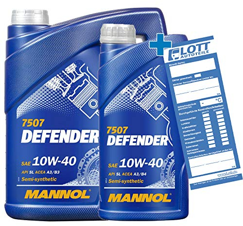 MANNOL 6L MOTORÖL Defender 10W-40 10W40 MOTORENÖL MN7507-5