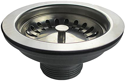 114 mm Küche Siebkorbventil Korb, Edelstahl Abfluss Siebkörbchen Ablaufventil Abflussstopfen für Spüllochdurchmesser 88-95 mm