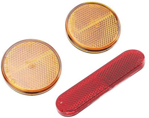 Jiawu Motorrad-Reflektoren, Universelle Passform, Fahrrad-Reflektoren, Verbesserte Sichtbarkeit für Vorderradgabel-Stoßdämpfer