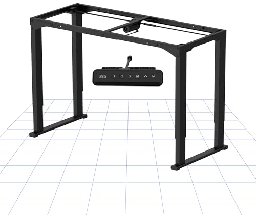 FLEXISPOT Höhenverstellbarer Doppelmotor-Tischgestell mit 4 Beinen,Esszimmertisch &Schreibtisch Elektrisch mit 2 starkem Motor(TRAGLAST 150 KG)
