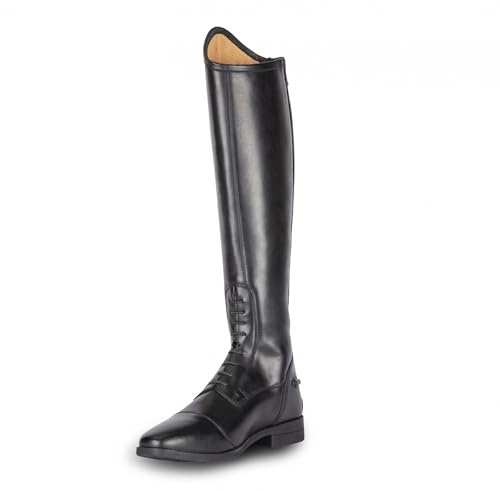 Shires Moretta Ortona Childrens Tall Leather Horse Riding Boots - Black UK3/EU35