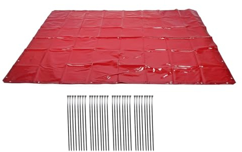 Rideau de Soudage Ignifuge à 6 Niveaux de Protection pour Atelier Industriel Rouge