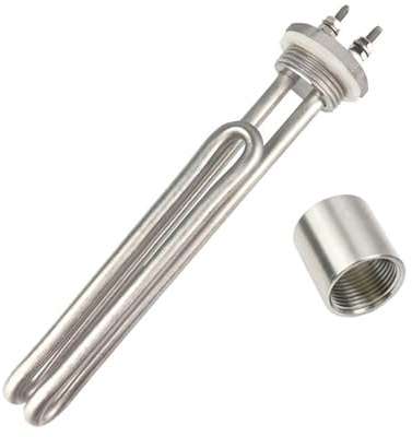 DN25 Vattenvärmeelement 220V 2KW Rostfritt stål Elpanna Tankvärmare Doppvärmare for Bryggning(Heater Thread)