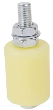 Guida a rullo per cancello scorrevole, guida per cancelli elettrici, supporto per cancelli scorrevoli, ruote con inserto cuscinetto a rullo, 32 x 40 mm