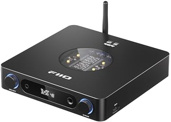 FiiO K13 R2R DAC de escritorio y amplificador de auriculares, DAC R2R de alta fidelidad de 24 bits, potente salida de 2400 mW, transmisión Bluetooth LDAC, fuente de alimentación dual, PEQ de 10 bandas