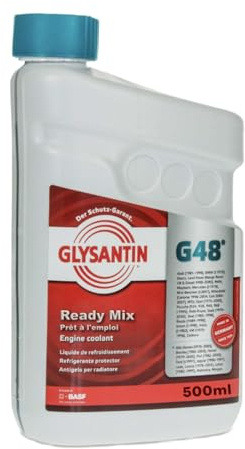 Liquide de refroidissement Glysantin G48 bleu-vert, 500ml - Tesla, Audi, BMW, Mercedes ...