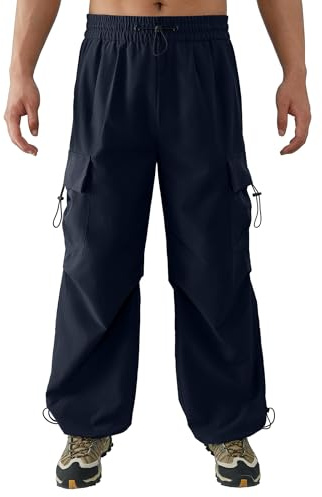 APTRO Mens Cargo Trousers Baggy Joggers Water Resistance Outdoor Hiking Cuffed Casual Pants with 5 Pockets