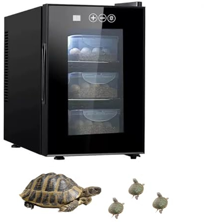 Hggdsac Incubadora 5°-60°C, 32L Incubadoras automáticas, Tipo gabinete, para Reptiles pequeños, Control preciso de Temperatura, para Reptiles o Aves de Corral como Tortugas, lagartos, Geckos