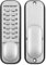 Digital Code Lock Door Lock - Chrome - Weather Resistant KeyPad Combination Key Coded Button Lock