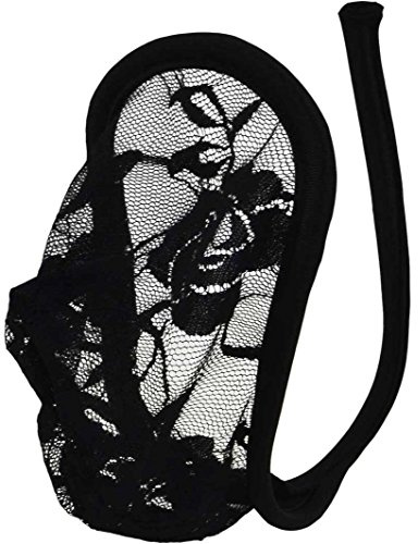 SYAYA Tangas de Cuerda en C para Hombre, Ropa Interior en Forma de C NNK01, Negro (Black Lace), Talla única