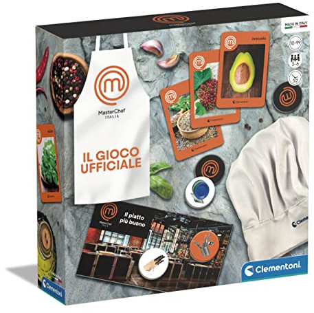 Clementoni Masterchef Mesa-Juego de Sociedad para Adultos, diversión para Toda la Familia, basado en el Programa de televisión, 3-5 Jugadores-Made in Italy, Color Italiano, Medium (16789)