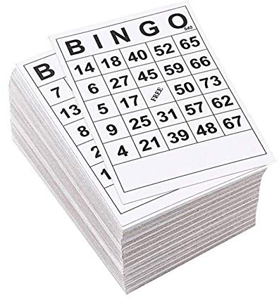 DMAIS Tarjetas De Bingo A Granel, Juego De Bingo Clásico De 7,09 Pulgadas, Tarjeta Clásica De Bingo Resistente Al Desgaste, Fichas De Tarjetas De Bingo Livianas, Tarjetas De Bingo Numéricas para Fies