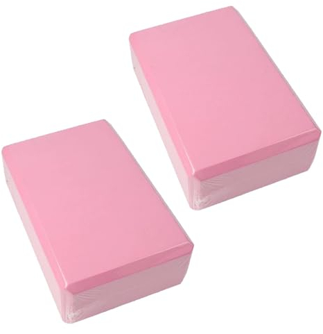 Yoga Blöcke 2er Set - Hochdichte EVA Schaumstoff Klotz für Fitness, Pilates, Meditation, Entspannung & Dehnhilfe - Würfel für Anfänger und Fortgeschrittene