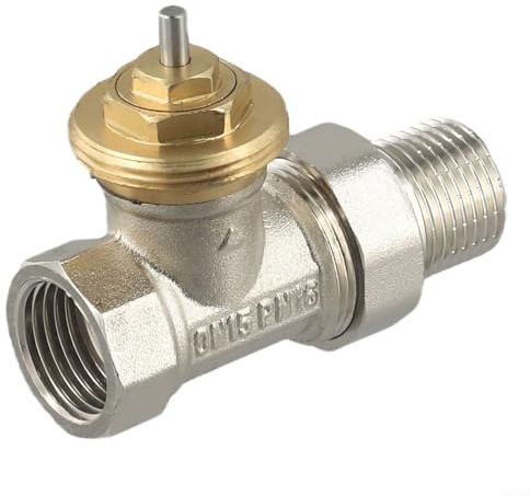 Vanne de commande thermostatique en laiton DN15/DN20/DN25, avec filetage M30 x 1,5 mm, système de régulation de la température pour chauffage domestique (DN15)