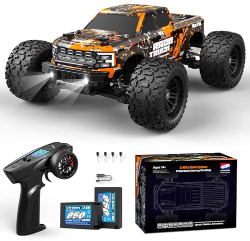 HAIBOXING Ferngesteuertes Auto 4WD RC Auto 36 km/h Hochgeschwindigkeits 1/18 RC MonsterTruck 2.4GHz All Terrain Rennauto Geländewagen, Ferngesteuerter Monstertruck für Kinder Erwachsene 18859E