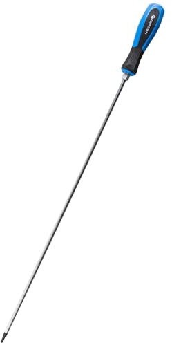 HÖGERT TECHNIK Torx Schraubendreher lang T20, 450 mm CrV-Stahl, gehärtet & magnetisch, Schraubenzieher mit Ergo Griff, rutschfest, Schlüsselansatz, Präzisionswerkzeug