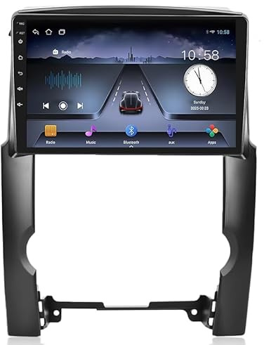 XEILLO Autos Sistema De Navegación para Kia Sorento BL 2002-2011 9 Inch,Pantalla Grande Android con Control Central GPS Y Radio Bluetooth Integrada,8 Core 4G+WiFi 6G+128G