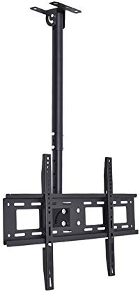 Staffa di montaggio TV a soffitto, orientabile e inclinabile per la maggior parte dei televisori LCD e curvi, supporta fino a 77,1 kg