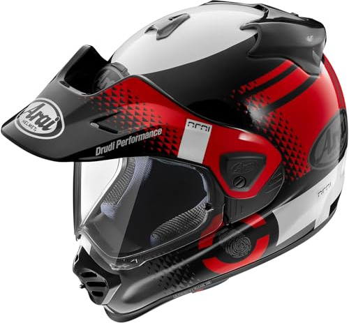 Arai Tour-X5 Print Enduro-hjälm, rot, L (59/60)