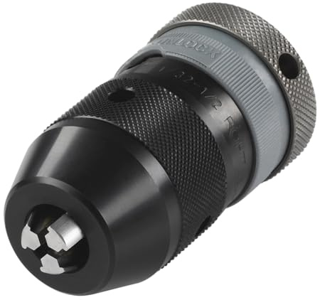wolfcraft Schnellspann-Bohrfutter, schlagbohrfest I 2606000 I Spannweite 1,5-13 mm I schnelles Spannen & Lösen der Werkzeuge I mit Spannkraftsicherung