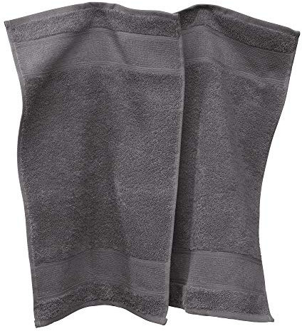 Erwin Müller Gästetuch Karlsruhe 2er- Pack 100% Baumwolle anthrazit Größe 30x50 cm - extrem saugstark, leicht, flauschig weich, hautschmeichelnd (weitere Farben)
