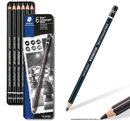 Staedtler 100B G6 ST, Lápiz, 6 unidades, Negro