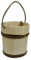 Großer Holzeimer mit Griff, 12 l – altes Design, sehr solider Sauna-Topf