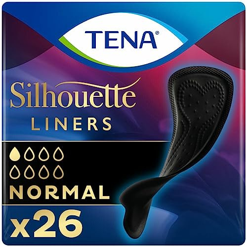 Tena Silhouette Proteggi-Slip Normal Nero - 10 confezioni da 26 protezioni