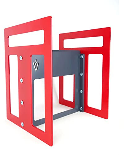 Volcann Kindling Splitter – Split Wood, Timber & Logs to Make Kindling – Firewood Log Cracker - Safe, Easy Quick to Use - Hammer Logs to Split - Heavy Duty British Steel – Red Finish - 360mm Tall