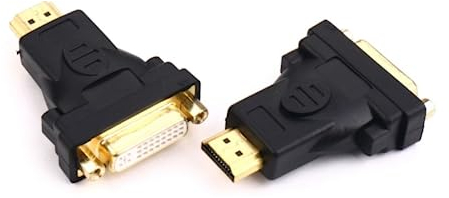 YSJJZRL 1 Pz 90 Gradi VGA 15 Pin Maschio a Femmina Prolunga Adattatore Convertitore Accoppiatore (HDMI M a DVI 24+5 F)