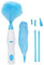 Spolverino Elettrico Pieghevole a 180°, Spolverino Elettrico Senza Fili per Pulire casa, cucina, bagno, piastrelle, ufficio, Auto. Spin Duster, Con Manico Estensibile, Strumento per Mobili