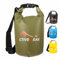 Active Peak® Dry Bag wasserdichte Roll-Top Tasche 2L 5L 10L 20L; Extrem Robuster Outdoor Packsack Seesack mit Schultergurt; Schwimm-, Strand-, & Boottasche inkl. Handyhülle (Armygrün, 10 Liter)
