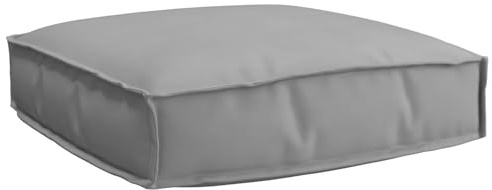 vidaXL Pallet Cushion for suitable for Seat Grey 60 x 60 x 12 cm, Garden and Terrace Cushion, Modern Outdoor Pillow, Water-Resistant Seat Pad, Deck Furniture Accessory, Patio Comfort