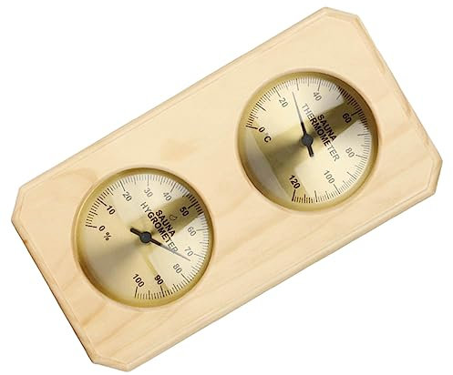 Toyvian Termómetro Higrómetro Para Sauna Medidor De Temperatura y Humedad Herramienta De Medición Para Sauna
