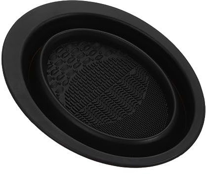 PartyKindom Makeup Brush Cleaning Pad and Bowl Set Black Silicone Brush Scrubber Creative Rinsing Surface Portable Beauty Tool Cleaner and Sponges