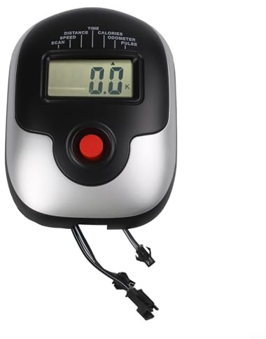Zeroupshop Stationary Bike Display Electronic Speedometer Exercise Equipment Monitor Time Calories Heart Rate LED Screen Black