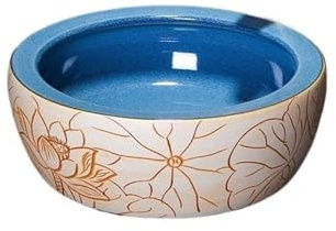 Lavabos de tocador Lavabo de cerámica for baño, bellamente hecho a mano, sobre encimera (grifo y accesorios no incluidos)