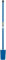 Draper Expert 1600 x 260 mm Solid Forged Fencing Spade | All-Steel Tubular with Digger | Solid forged Socket Gardening Hand Tool |Post Spade|Fench Shovel| 24414 Blue