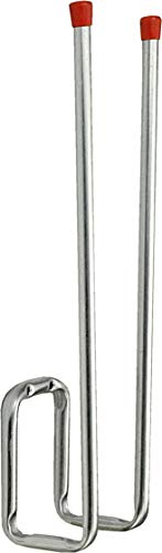 Connex DY222022 Crochet mural double pour bottes / chaussures, galvanisé 90 x 120 x 400 mm, Gris