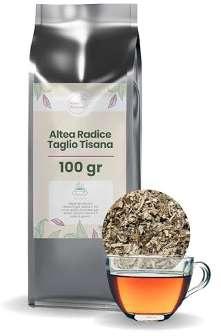 Patrizio Breseghello - Altea Radice Taglio Tisana 100 g - Radice di Altea 100% Naturale per Infusi Emollienti ed Espettoranti