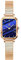 SHENGKE SK Exquisites Klassisches Rechteckgehäuse Armbanduhren für Damen Quadrat Damenuhr Uhren(Blue-Leather)