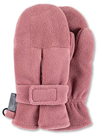 Sterntaler Baby Unisex Kinder Fäustel Handschuh - Baby Fäustlinge Winter, Baby Handschuhe - aus Microfleece mit Klettverschluss - rosa, 1