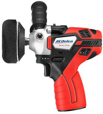 ACDelco ARS1214A1T G12 Lithium-Ion 12V (10.8V) 2-Speed 75mm Mini Cordless Polisher & Sander Car Buffer Detailing Power Tool - Tool Only (Bare Tool)