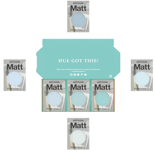 Rust-Oleum Wall Paint in Matt Finish - Soft Blues Tester Box