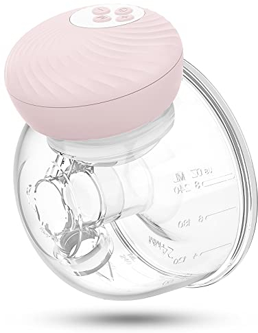 Tire Lait Électrique: Tire-lait Électrique Mains Libres - Tire Lait Electrique Portable avec 3 Modes - 9 Niveaux d'aspiration et Fonction Mémoire, Faible Bruit (1 Pièces, Rose)
