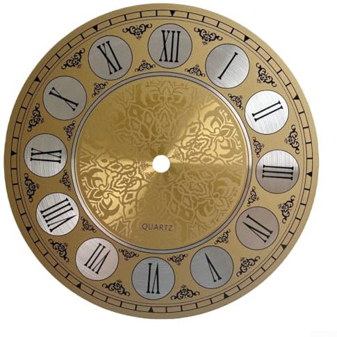 Horloge murale élégante en aluminium avec chiffres romains, conçue pour améliorer votre expérience de bricolage